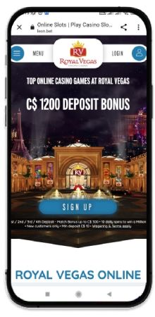 Royal Vegas Casino Representation on Mobile Devices