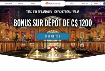 Royal Vegas Casino - page d'accueil