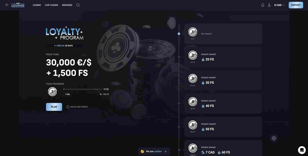 Ne manquez pas les offres de bonus de Slotlounge Casino.