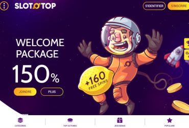 Slototop Casino - page d'accueil