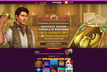 Slots Magic - page d'accueil