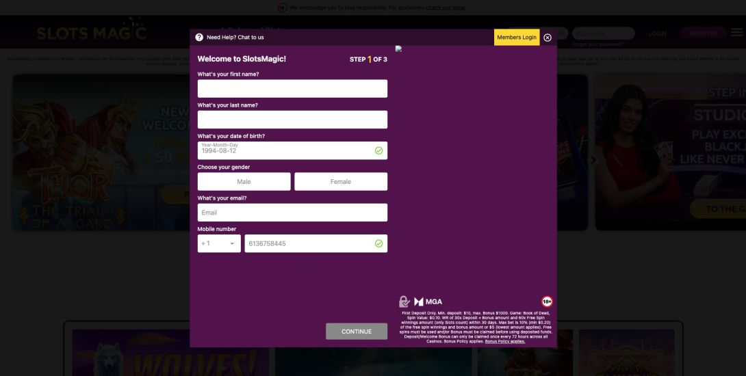 In the third step, you’ll need to enter your address, postal code, city, country, and state, with the option to use auto-address search.