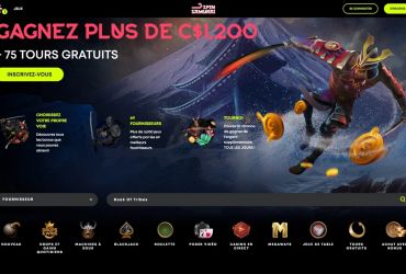 Spin Samurai casino - page d'accueil