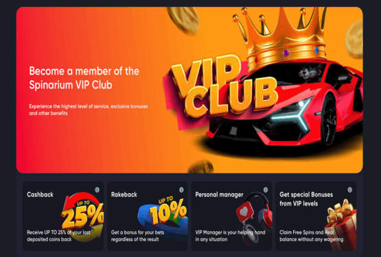 Spinarium Casino VIP Club