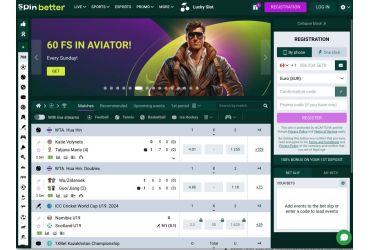 spinbetter casino main page