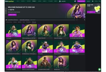 Selection of Spinbetter Casino promotions and bonuses