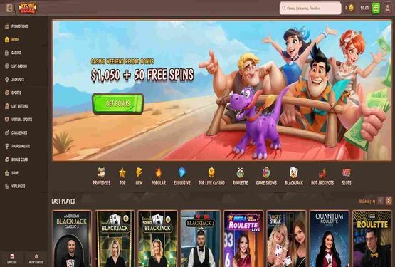 Stonevegas casino main page