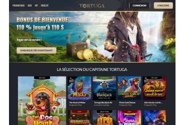 Tortuga Casino - page d'accueil