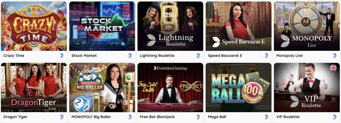 Inventaire des jeux avec croupier virtuel proposés par le Weiss Casino