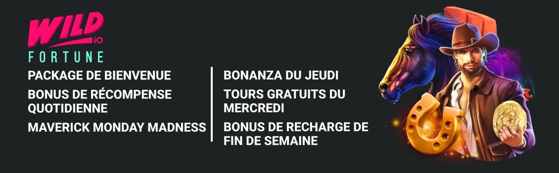 Bonus du casino Wild Fortune