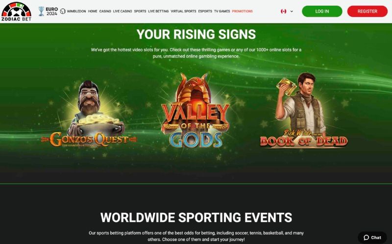 Zodiacbet main page