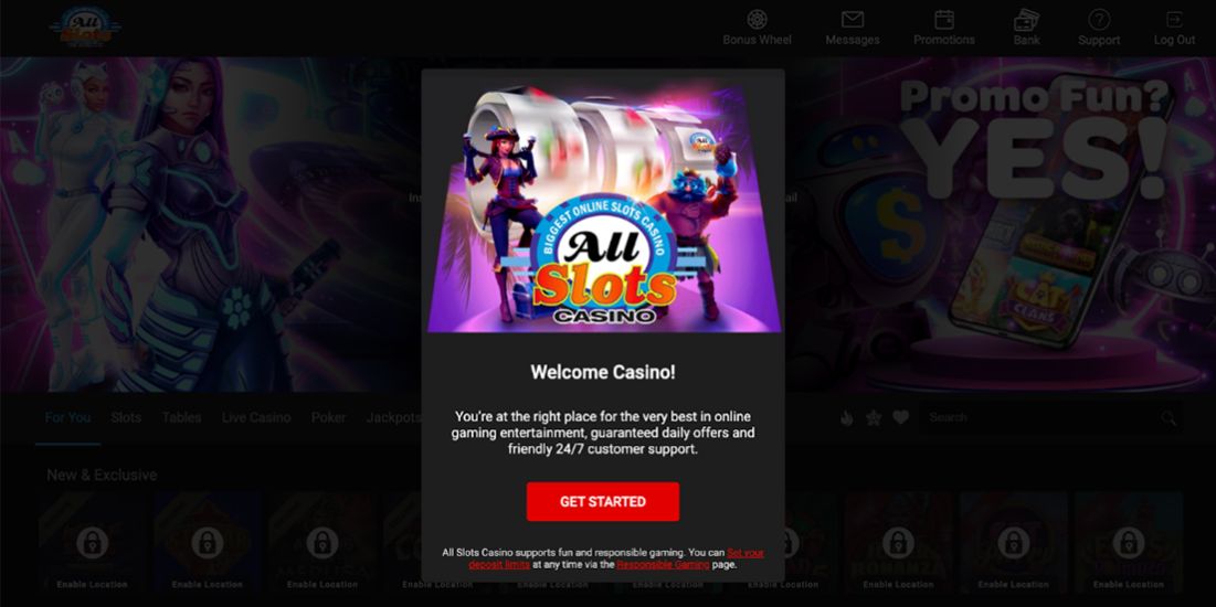 All Slots casino - registration step 5