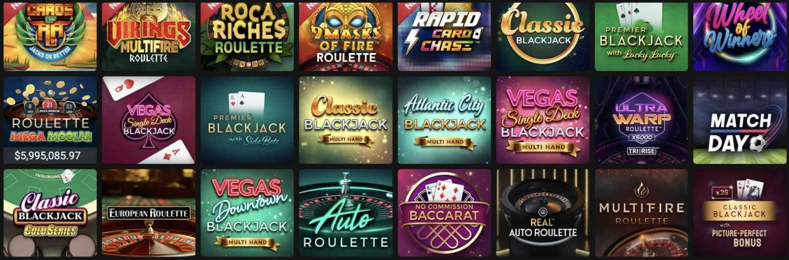 Overview of Table Games at All Slots Casino