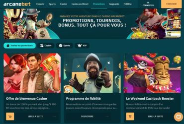 Arcanebet Casino - promotions