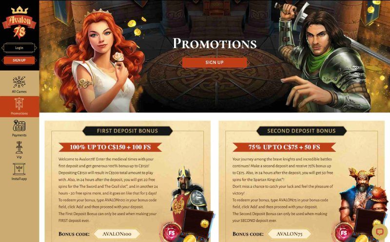 Avalon 78 promotions