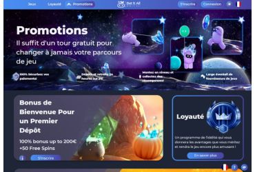 Bet it all Casino - promotions