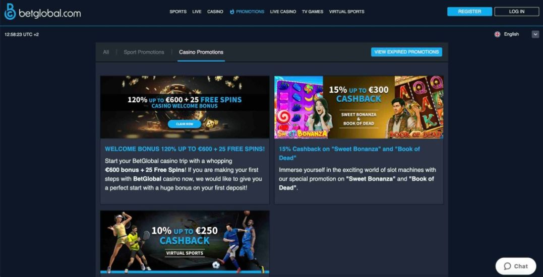 Image of BetGlobal Casino Bonuses
