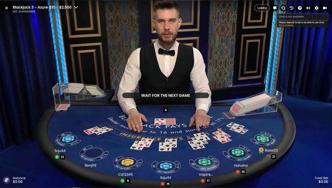 Live game at BetGlobal casino