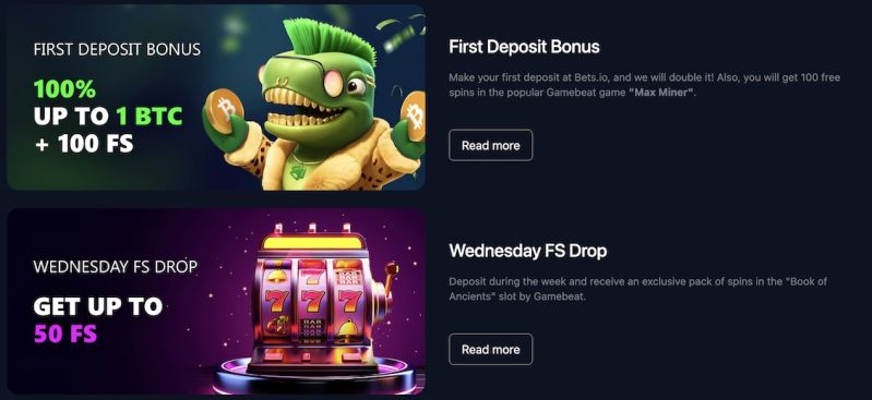 Bets io promotions