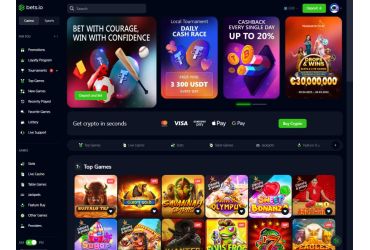 Bets.io - main page