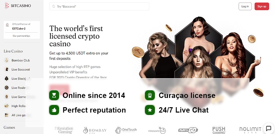 To start, I visited the official Bitcasino website and clicked on the ‘Sign Up’ option.