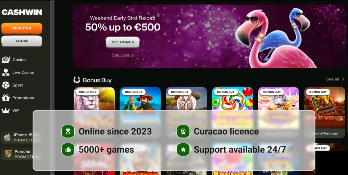 The first deposit bonus can go up to C$1,500 along with 50 free spins.