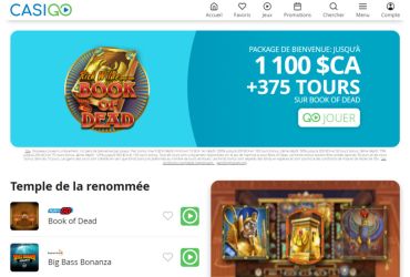 CasiGO - page d'accueil