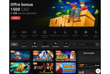 CasinoChan - page d'accueil