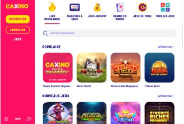 Caxino Casino - Jeux