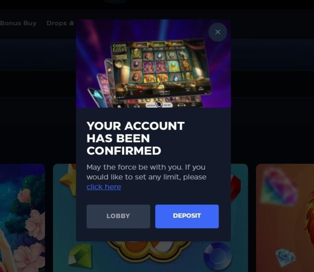Image of the Gioo Casino registration process - step 7