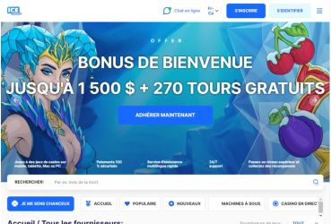 Ice casino - page d'accueil