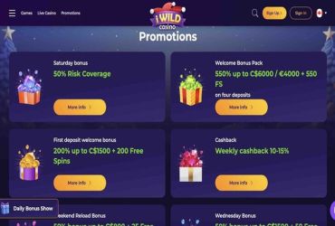 iWild Casino - promotions