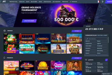 Jet Casino – page d'accueil