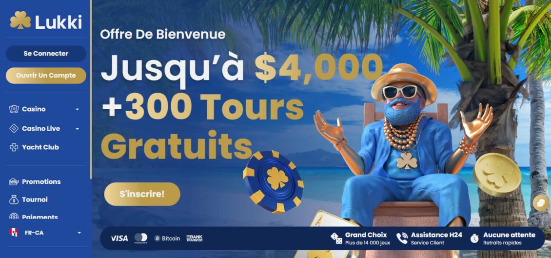 Capture d'écran de la procédure d'inscription à Lukki Casino - étape 1.