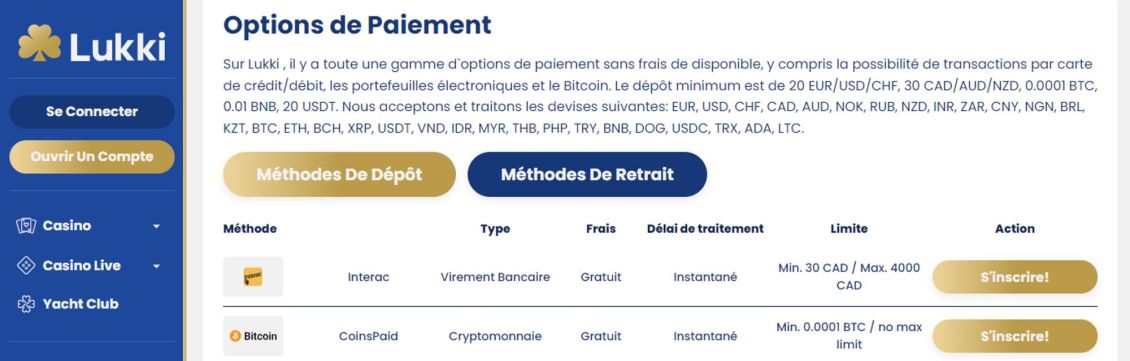 Capture d'écran de la procédure d'inscription à Lukki Casino - étape 3.