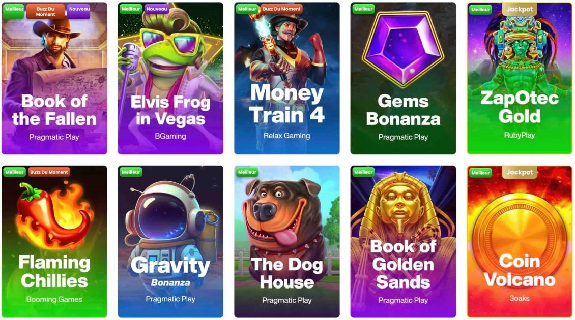 Liste des jeux de machines à sous disponibles sur Lukki Casino.