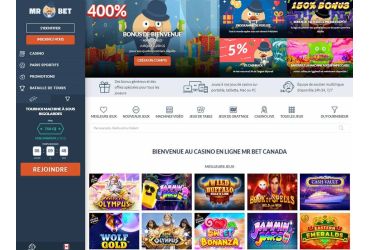 MrBet casino - page d'accueil