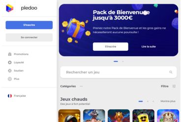 Pledoo Casino - page d'accueil