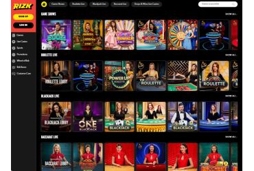 Rizk Casino - live games
