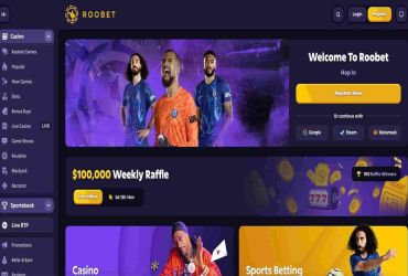 Roobet casino - main page