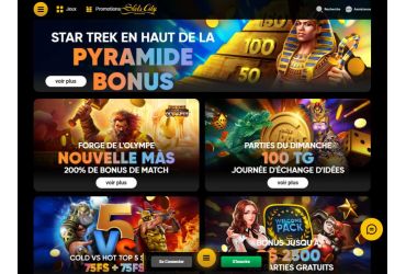 Slots City - Page promotionnelle