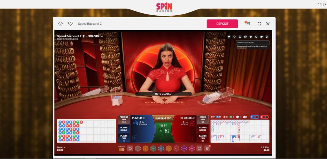 Spin Casino has a simple