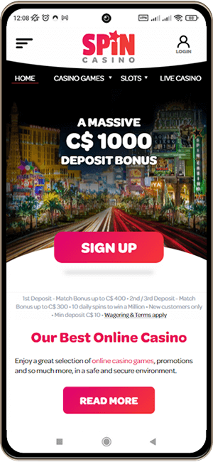 Spin Casino Site on the Mobile Screen