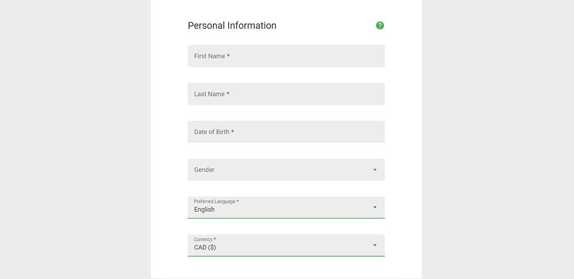 Spin Casino registration process step 4