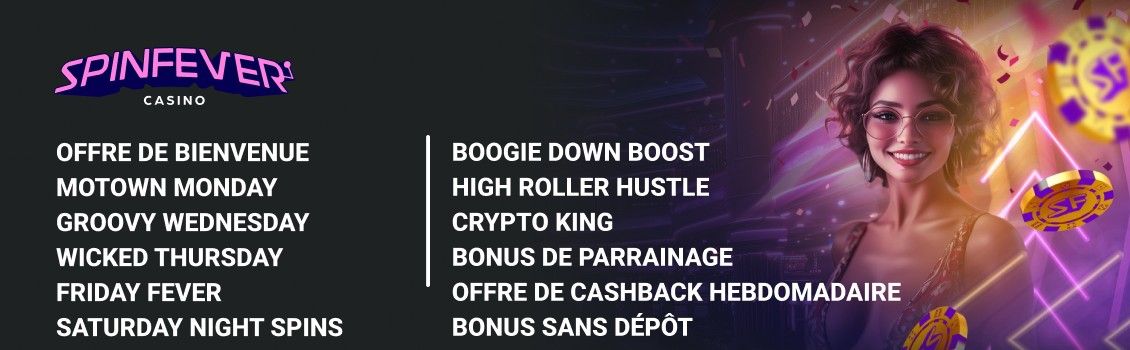 Bonus du casino SpinFever