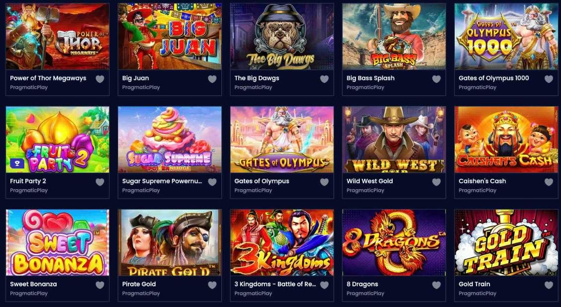 List of slot games at Trino Casino