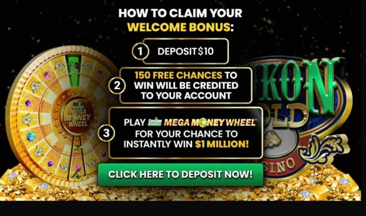 Visual representation of Yukon Gold Casino's promotional page.