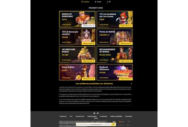 Zet Casino - page promotionnelle