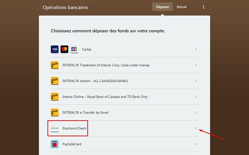 Le chèque électronique