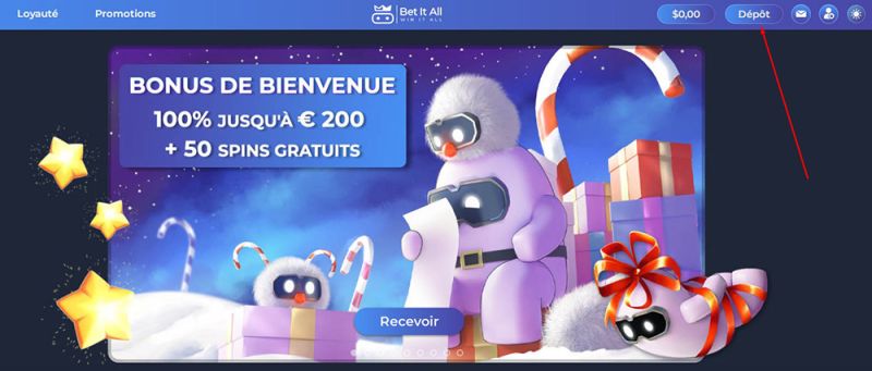 Dépôt avec Ethereum Étape 2